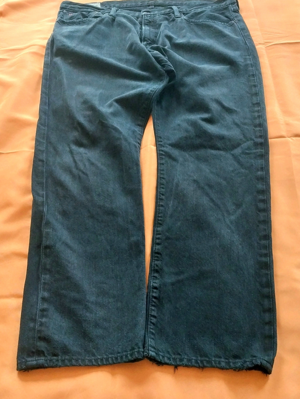 Vintage 90s Mens Polo Ralph Lauren Authentic Dungarees Black Distressed 36x30